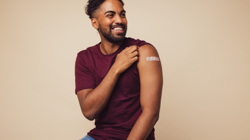 Person who got vaccine.