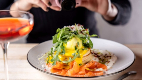 taking picture of food and drink