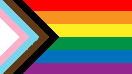 Progress pride flag.