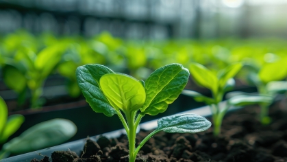 Seedlings growing