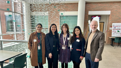 Rutgers School of Public Health faculty posing together