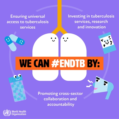 World TB Day prevention campaign "we can end TB"