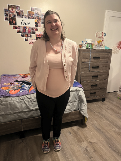 When Shannon Lewis, seen here in her new room, was looking to transition from the family home into a small group home in 2022, CLEP served as a communication bridge, sharing her likes, dislikes, habits and behaviors with potential providers.