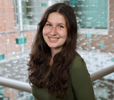 student smiling at camera